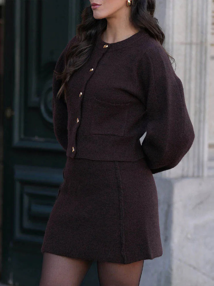 Elegantes Damenstrickset