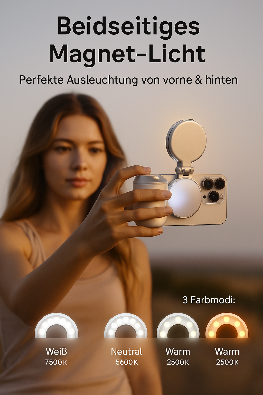 SnapGrip™ – Magnetischer Smartphone-Handgriff mit Fernbedienung