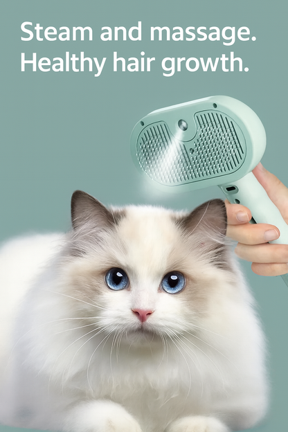 PetSteam Pro 3-in-1 Hunde Katzenhaarbürste Entferner