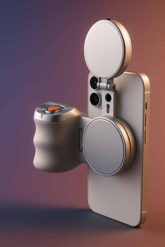 SnapGrip™ – Magnetischer Smartphone-Handgriff mit Fernbedienung