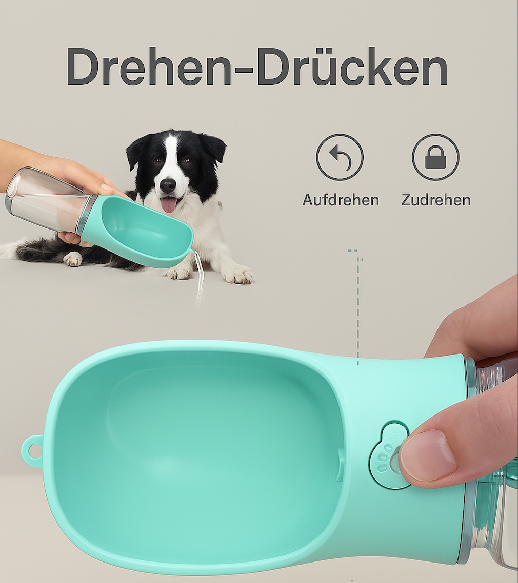 HydraPet™ Wasserflasche für unsere Vierbeiner