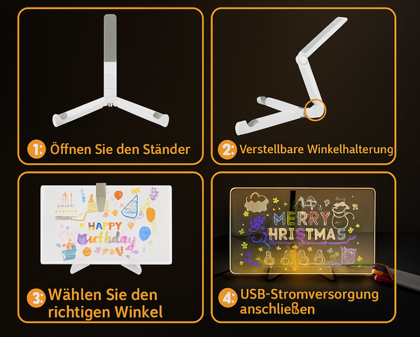 ✨ Magisches LED-Malbrett für Kinder – Kreativität, die im Dunkeln erstrahlt!