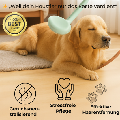 PetSteam Pro 3-in-1 Hunde Katzenhaarbürste Entferner