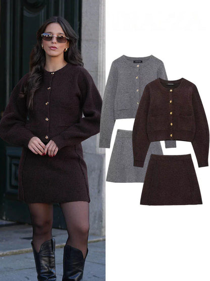 Elegantes Damenstrickset